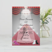 シャンデリア-レッドカーペット 招待状 (スタンド正面)