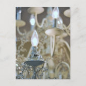 シャンデリア、光とガラス ポストカード (正面)