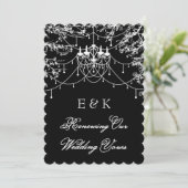 シャンデリア, 夜のツリーイルミネーション  婚約の更新 招待状 (スタンド正面)