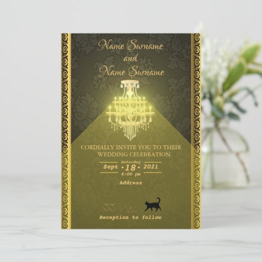 シャンデリア 招待状 (スタンド正面)