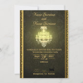 シャンデリア 招待状 (正面)