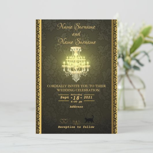 シャンデリア 招待状 (スタンド正面)