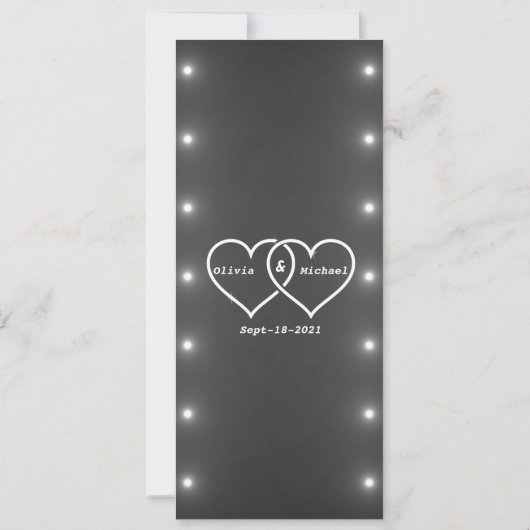 シャンデリア 招待状 (裏面)