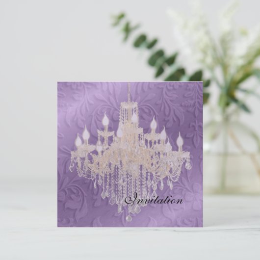 シャンデリア,  結婚式の招待状 招待状 (スタンド正面)