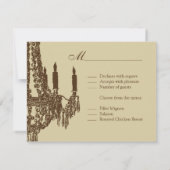 シャンデリアRSVPカード 出欠カード (裏面)