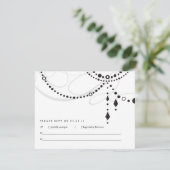 シャンデリアRSVPカード 出欠カード (スタンド正面)