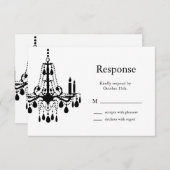 シャンデリアRSVP 出欠カード (正面/裏面)