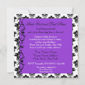 シャンデリエレガントアブライダルシャワーの招待 招待状 (裏面)