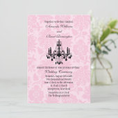 シャンデリビクトリアンア結婚式招待状 招待状 (スタンド正面)