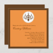 シャンデリモダンアブライダルシャワーの招待 招待状 (正面/裏面)