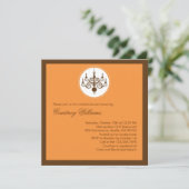 シャンデリモダンアブライダルシャワーの招待 招待状 (スタンド正面)