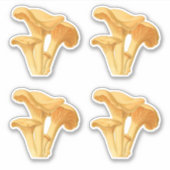 シャントレキノコヴィンテージ植物図 シール (正面)