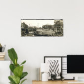 シャンハイハーバーパノラマプリントサーカ1928 ポスター (ホームオフィス)