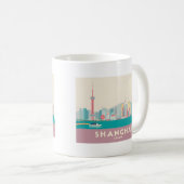 シャンハイ中国ザバンドパステルトラベル コーヒーマグカップ (正面右)