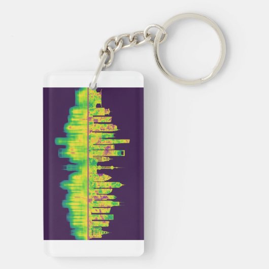 シャンハイ中国スカイライン キーホルダー (裏面)