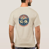 シャンハイ餃子かわいいおもしろいデザイン Tシャツ (裏面)