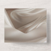 シャンパかわいらしン金ゴールドロマンフェイクトサテン結婚ズ オールインワン招待状 (裏面)