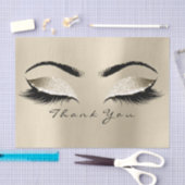 シャンパイグネセピアブライダルゴールドグリッターサンキューアイズ 薄葉紙 (クラフト)