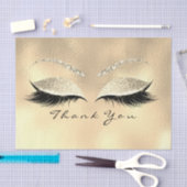 シャンパイニュブライダル金ゴールドグリッターサンキューアイズ 薄葉紙 (クラフト)