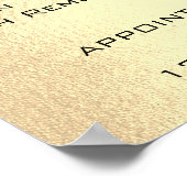 シャンパイニュ金ゴールドメイクアップアーティスト目まぶし価格 ポスター (角)