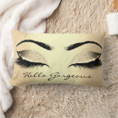 シャンパイニュ金ゴールドメイクアップラッシュハローゴス ランバークッション (ブランケット)