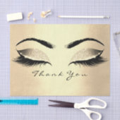 シャンパイニュ金ゴールド赤面グリッターサンキューアイシルク 薄葉紙 (クラフト)