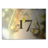 シャンパエレガントングラス結婚式 テーブルナンバー (正面)