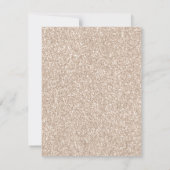シャンパエレガントングリッターウェディング日付を保存 招待状 (裏面)