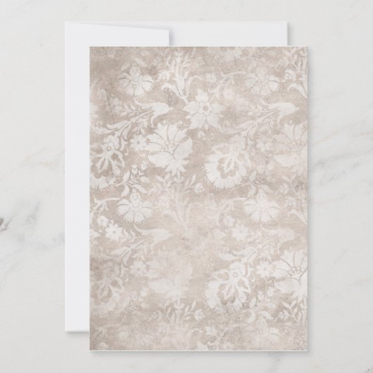 シャンパエレガントンシルバーブライダルシャワーシューズ 招待状 (裏面)