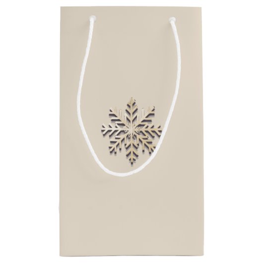 シャンパエレガントンスノーフレーク抱き枕 スモールペーパーバッグ (裏面)