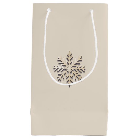 シャンパエレガントンスノーフレーク抱き枕 スモールペーパーバッグ (正面)