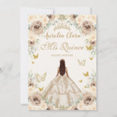 シャンパエレガントンフローラヴィンテージ金ゴールドキンセアニラ 招待状 (裏面)