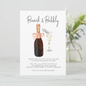 シャンパエレガントンブルンチ&バブリーブライダルシャワー 招待状 (スタンド正面)