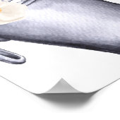 シャンパエレガントンボトルベビーシャワーウェルカム ポスター (角)