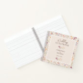シャンパエレガントンワイルドフラワー結婚ズゲストブック ノートブック (内部)