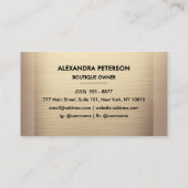 シャンパエレガントン金ゴールドツートーン名刺 名刺 (裏面)