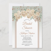 シャンパエレガントン | Sageフローラブライダルシャワー 招待状 (正面)