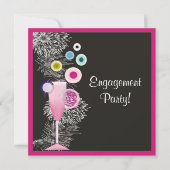 シャンパコンテンポラリーン婚約の発表 招待状 (正面)