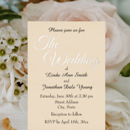 シャンパシンプルンスタイル結婚ズ 箔招待状