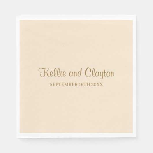 シャンパシンプルン結婚ズナプキン スタンダードランチョンナプキン (正面)