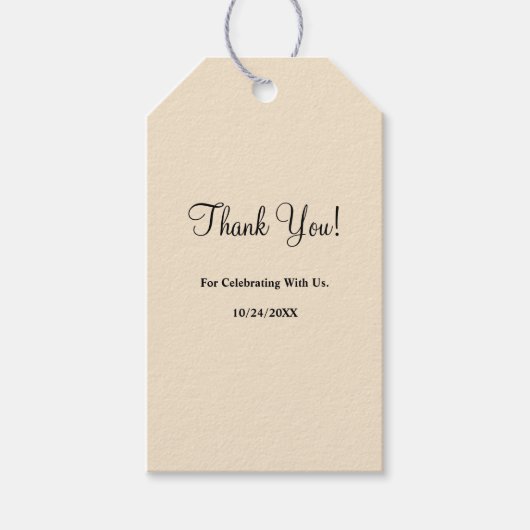 シャンパシンプルン結婚ラベル ギフトタグ (正面)