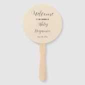 シャンパシンプルン結婚式 ハンドファン (正面)