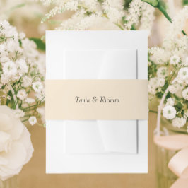 シャンパシンプルーニュのスタイル化された名結婚前 招待状ベリーバンド