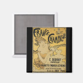 シャンパフランスのン マグネット (正面/裏面)