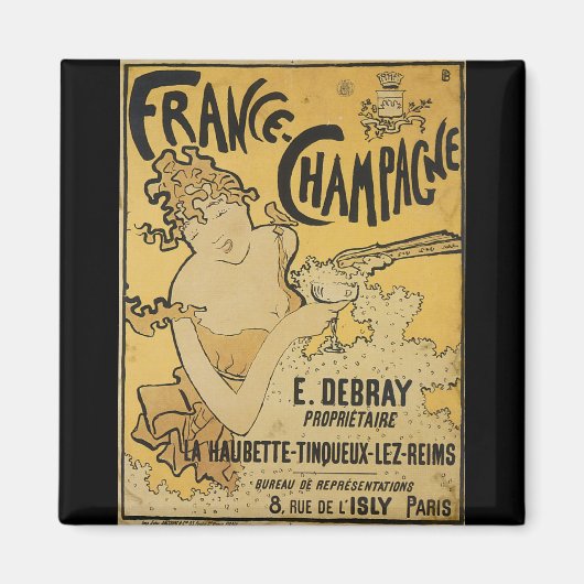 シャンパフランスのン マグネット (正面)