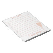 シャンパポップ・アートのンのTo Doリスト ノートパッド (アングル)