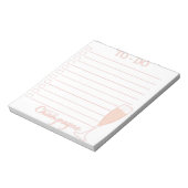 シャンパポップ・アートのンのTo Doリスト ノートパッド (回転)