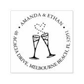 シャンパポップ・アートのン |差出人住所 セルフインキングスタンプ (デザイン)