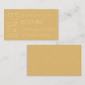 シャンパモダンンの色調の結婚披露宴 エンクロージャーカード (正面/裏面)