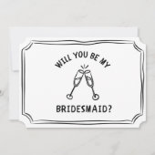 シャンパンお洒落トーストの花嫁の提案 カード (正面)